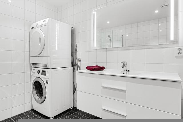 เครื่องซักผ้า สิ่งอำนวยความสะดวกในการทำความสะอาด