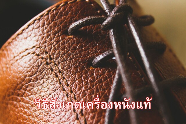 วิธีสังเกตเครื่องหนังแท้