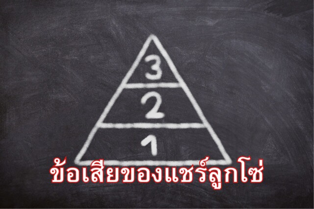 ข้อเสียของแชร์ลูกโซ่