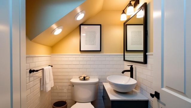 ข้อดีข้อเสียของการสร้างห้องน้ำใต้บันได