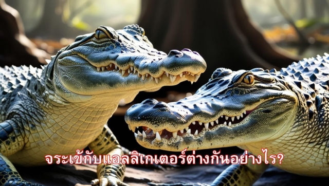 จระเข้กับแอลลิเกเตอร์ต่างกันอย่างไร?