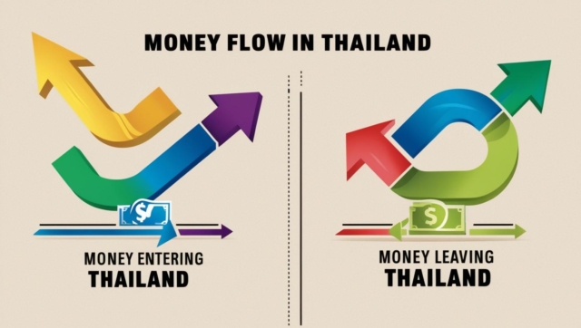 การนำเงินเข้าและออกประเทศไทย