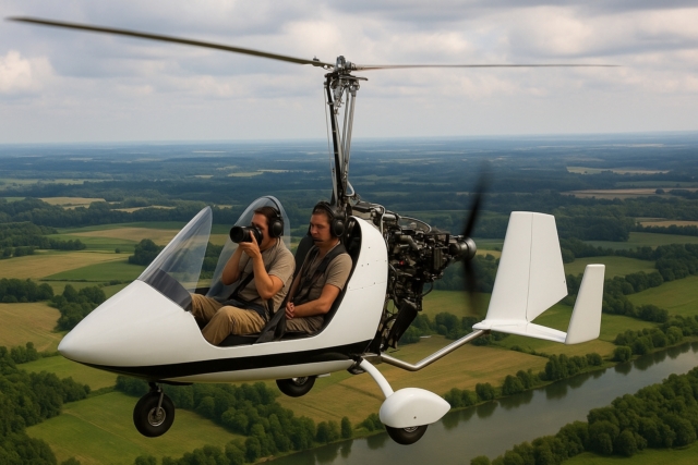 การใช้งาน Gyrocopter ในการถ่ายภาพทางอากาศ (Aerial Photography)