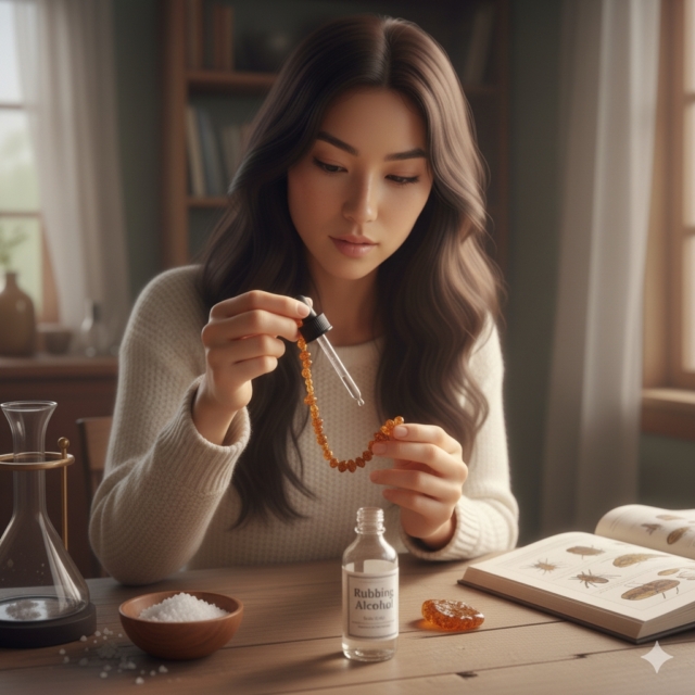 การทดสอบอำพันด้วยตัวทำละลาย (The Solvent Test)